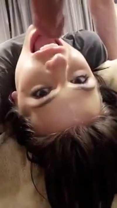 Upside down cock sucking