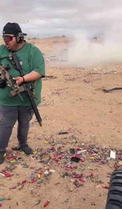 The guy making fun of your poverty build