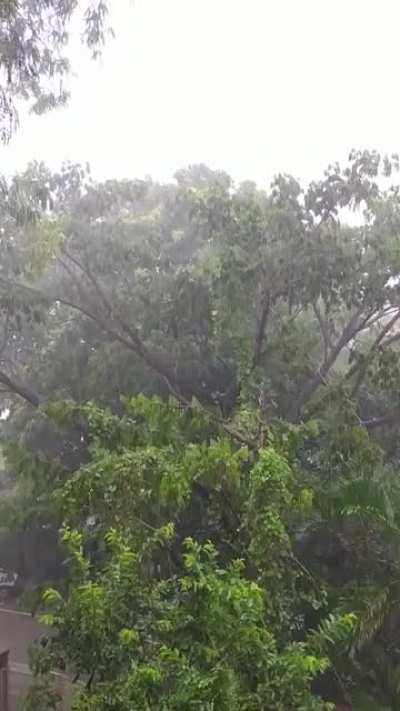 Evening rain in Pune, India