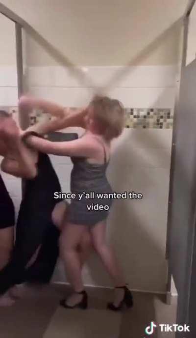 Girl fight with dress code.