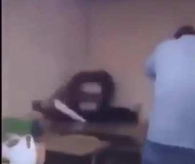 When you give your team mates gravelerock and they see an enemy (I stole this meme but idk from where lol)