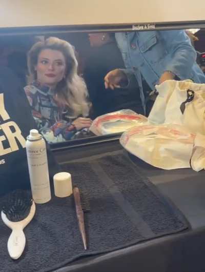 Another getting ready for the Rachel Antonoff & Susan Alexandra fashion show