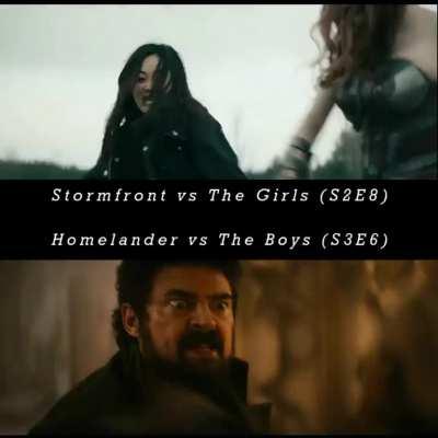 Stormfront & Homelander getting beaten
