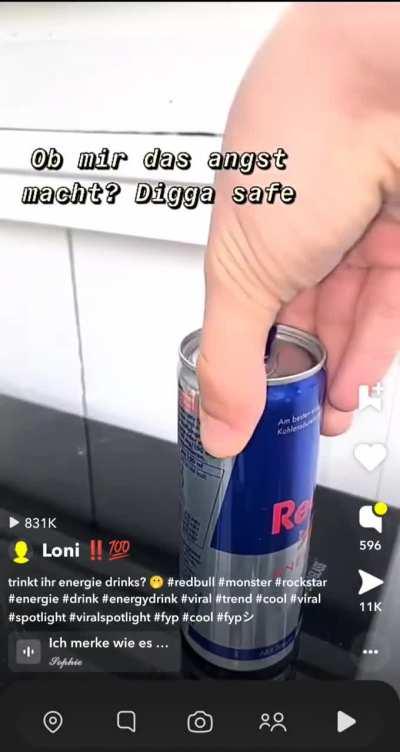 energie drinks trinken 😔