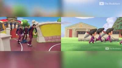 After countless hours of editing and filming, we made We are Number One in Animal Crossing! [OC]