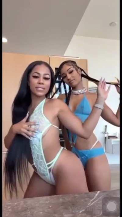 Yasmine Lopez twerking on Rubi Rose