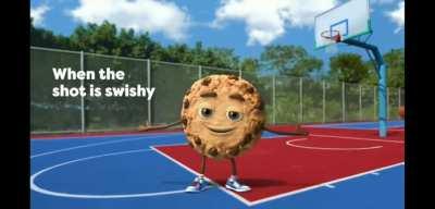 WHEN 🕝 THE 🤭 SHOT 🏀 IS 🍪 SWISHY 😋