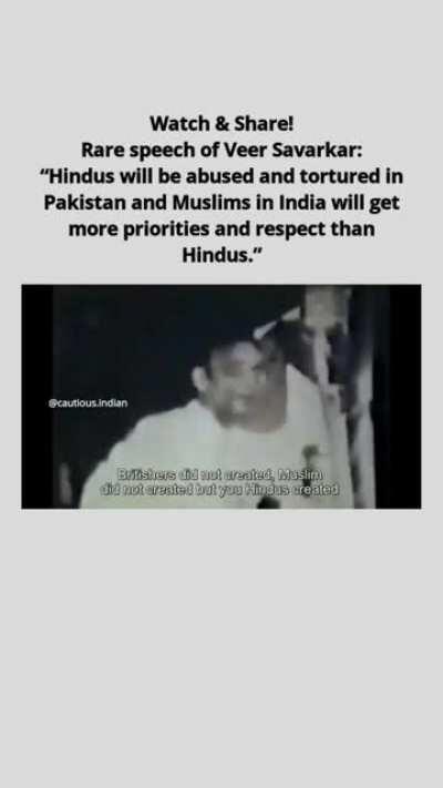 Veer Savarkar predicted what would happen years back.