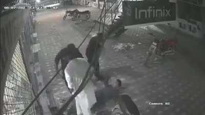 Saving a man from electrocution