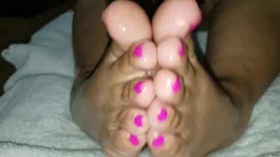 Hot pink oily soles. 2:48 - $25