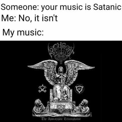 It is pretty satanic