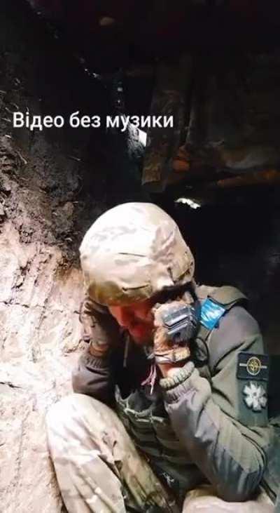 A close call for a ukrainian soldier