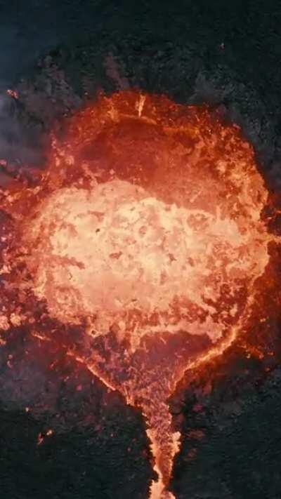 Into the Volcano 🌋 Melted my drone for this shot, captured in Iceland 🇮🇸