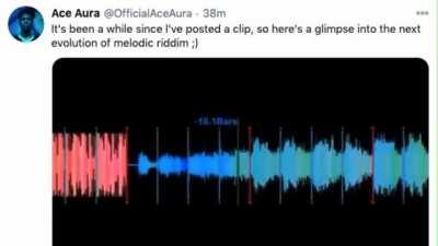 Ace Aura teasing a melodic riddim ID