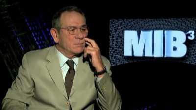 to try to interview Tommy Lee Jones.