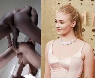 Sophie Turner watching you get blacked