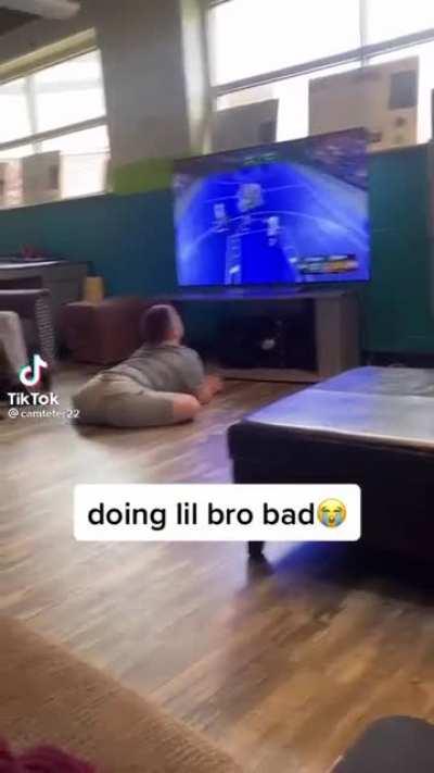 Why tf lil bro sitting like that?💀