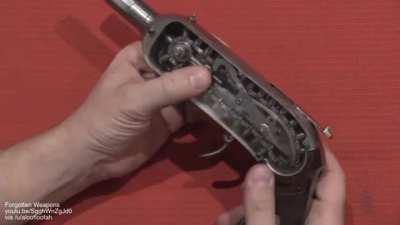 The chain pistol: pro: +230% ammo capacity. -50% reload time. Can shoot while reload. Con: can only reload bullet one by one.