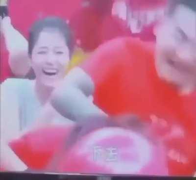 Gave her a helping hand LOL