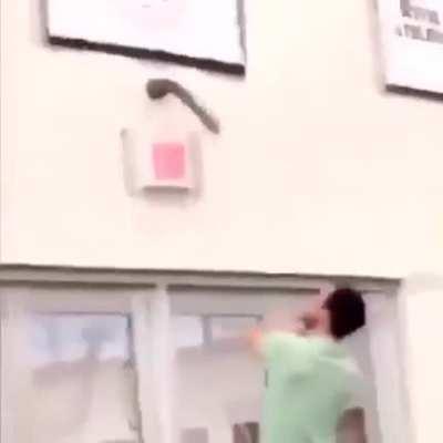 Teacher fights dildo