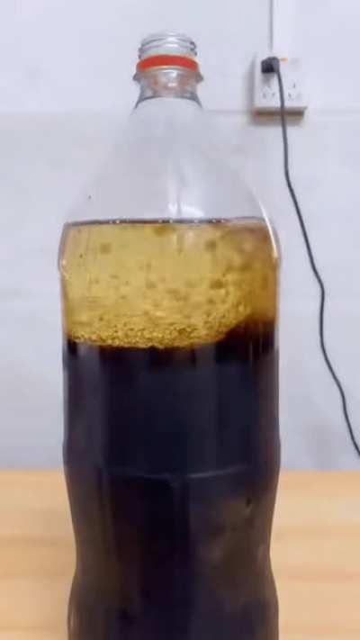Coke+oil vs mentos