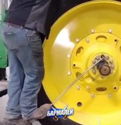 Standing on a lug wrench [WCGW]