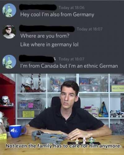 Found an old screenshot of the guy from my server who claimed to be related to Heydrich