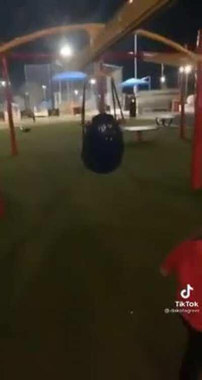 There’s a swing there