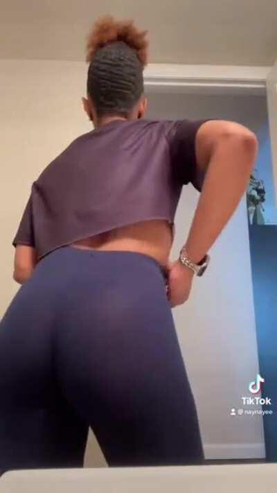 Slim bitch with a nice booty