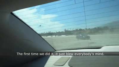 How the reverse moving vehicle sequence were shot in Tenet