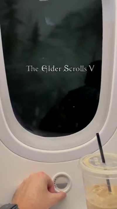 This is your captain speaking, we will be landing in Tamriel in 10 minutes