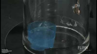 Triple point of nitrogen (gas, liquid, and solid) at −209.97 °C at 0.124 atm