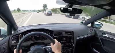 German Autobahn 240km/h Car Crash (or fender bender?)