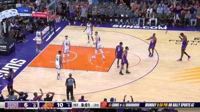 [Highlight] Booker gets the and-1 and starts the chirping early