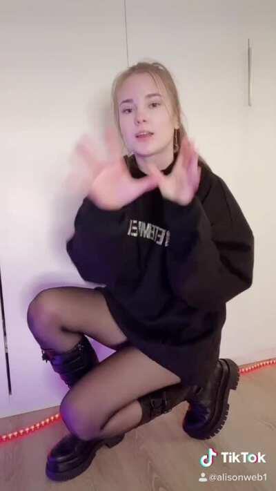 Oversized Sweater to Tight Lingerie