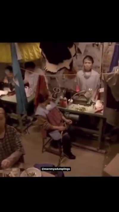 His own shoes closet...