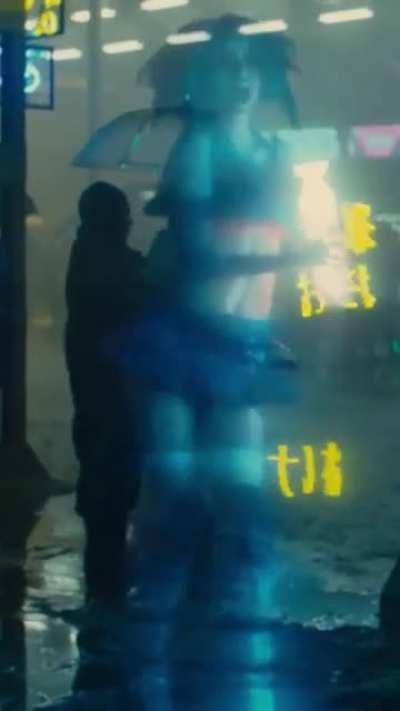 Ana de Armas behind the scenes of Blade Runner 2049