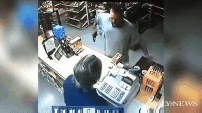 WCGW when trying to pull a gun on someone.