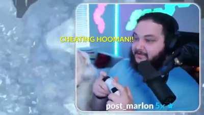 My very jealous dog had some strong words for the Greatwolf 😂