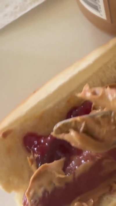 Peanut Butter and Jelly Hotdog