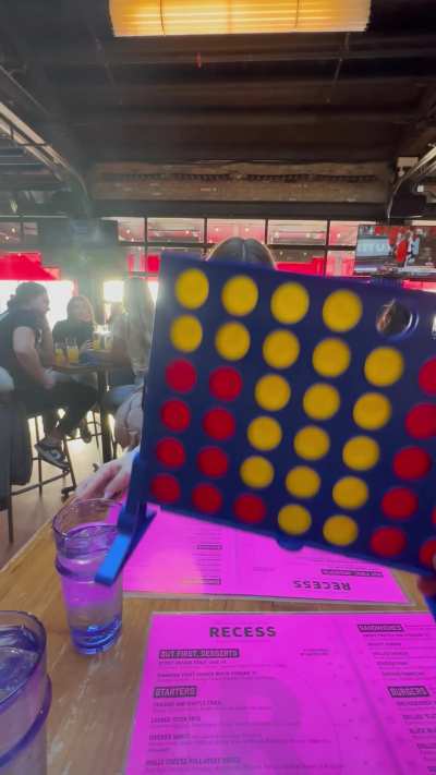 Getting risky during our game :)