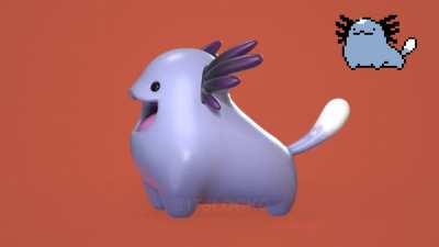 I used 3D Modelling to bring Beta Wooper to life