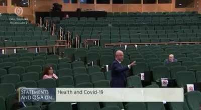 Donnelly gets a bit of a talking to by ceann comhairle