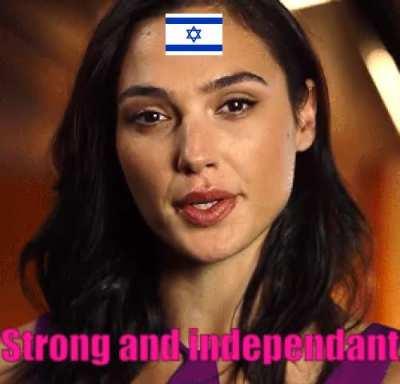 Gal gadot. Free palestine. No feminism