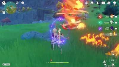 Dear Anemo God, please make Klee's bombs blow in the right direction and only blow up bad guys.