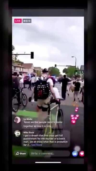 Another video of the riots going on Minneapolis over the death of George Floyd