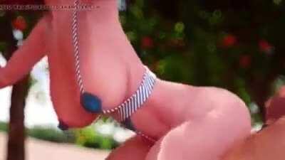 Beach day Futanari . Idk who made this