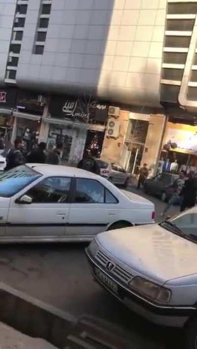 Near Tehran, Iran. An odd group fight with everyone using bars and swords of some kind.
