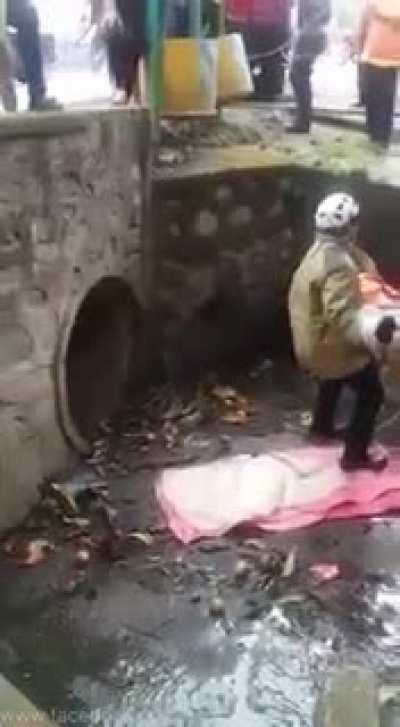 to rescue someone from a ditch.