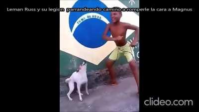 Leman Russ de camino hacia Prospero luego de escuchar de horus las gloriosas palabras 